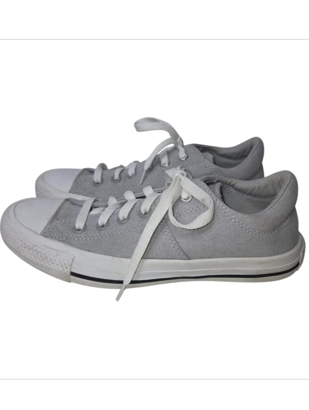 Converse All Star Light Gray Women's Low Top Sneaker Size 8